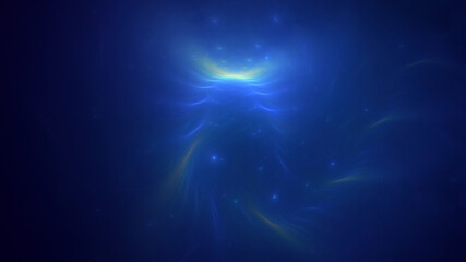 3D manual rendering abstract colorful fractal light background. Its not AI Generatd illustration.