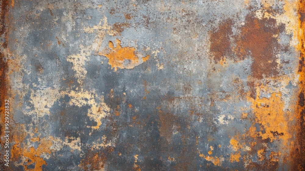Poster a textured surface showcasing rust and wear, ideal for backgrounds or design elements.