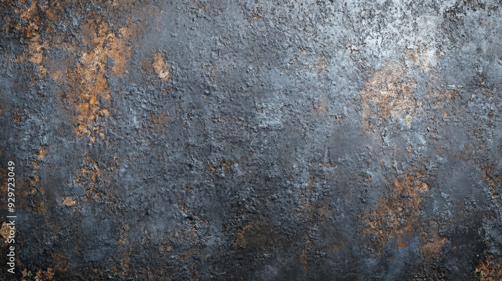 Poster a textured surface with a blend of gray and rust colors.