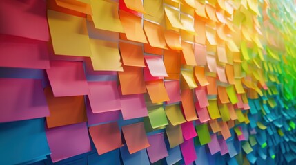 Expressing ideas on sticky notes helps teams work more quickly.