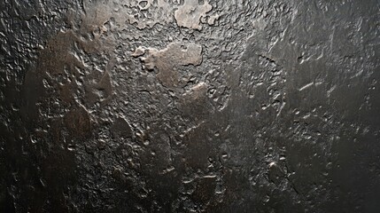 Fototapeta premium A textured surface with a dark, metallic finish and uneven patterns.