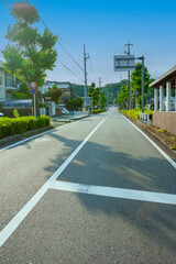 市街地の道路