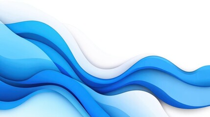 Fototapeta premium Stunning blue abstract wave design featuring smooth curves and modern textures, perfect for contemporary visuals.