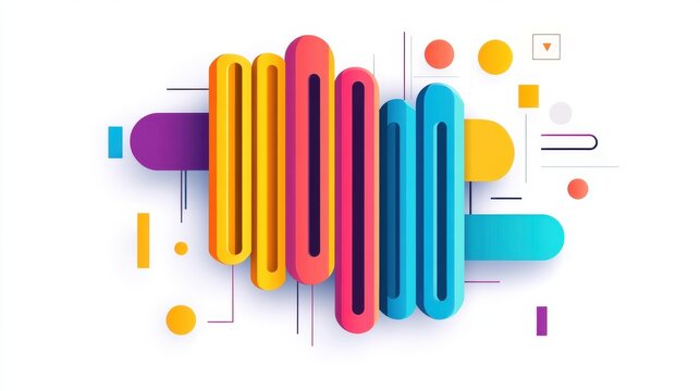 Vibrant barcode design featuring a modern, cartoonish style and rich textures, perfect for digital or print use.