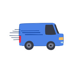parcel delivery truck cartoon. fleet ing, dispatch route, driver vehicle sign. isolated symbol vector illustration