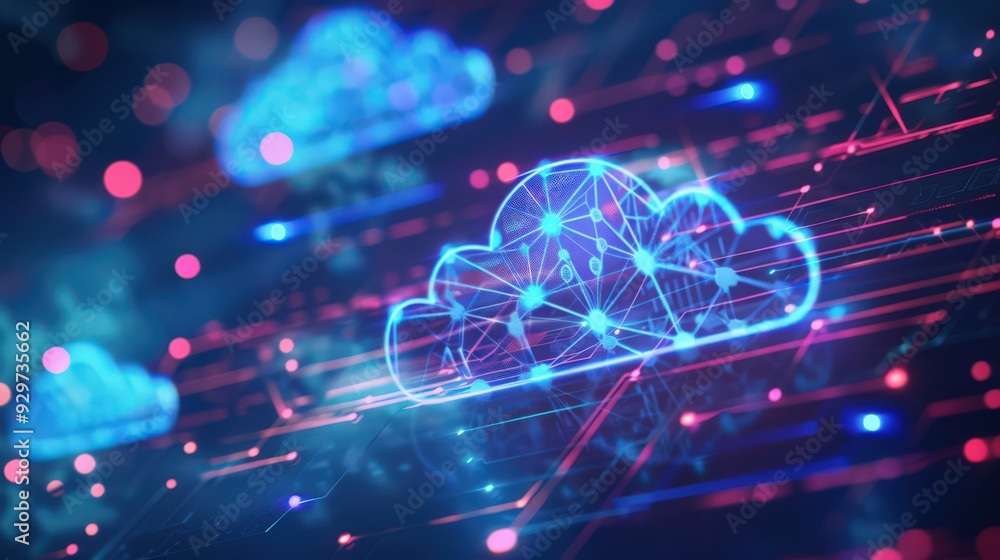 Poster investigate the advancements in data storage, from cloud computing to edge computing, ensuring acces