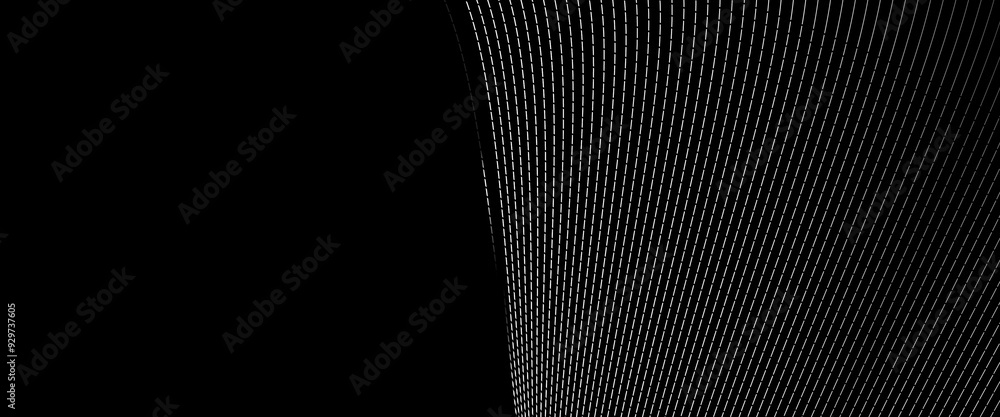 Poster vector modern minimal cover design with flowing lines, black strap with a curved with lines in wave 