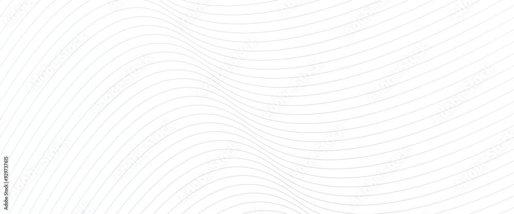 Poster Vector pattern of lines abstract Transparent wave textures white waves and lines pattern template.