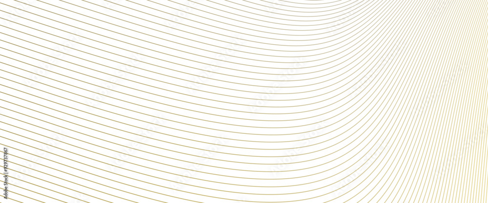 Poster vector modern background of waves of abstract waving line technology transparent blend line gold pat