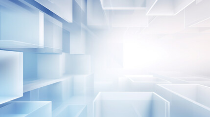 Modern white and light grey square overlapped pattern on background with shadow. white background. Minimal geometric white light background abstract design. Elegant white and grey Background.	