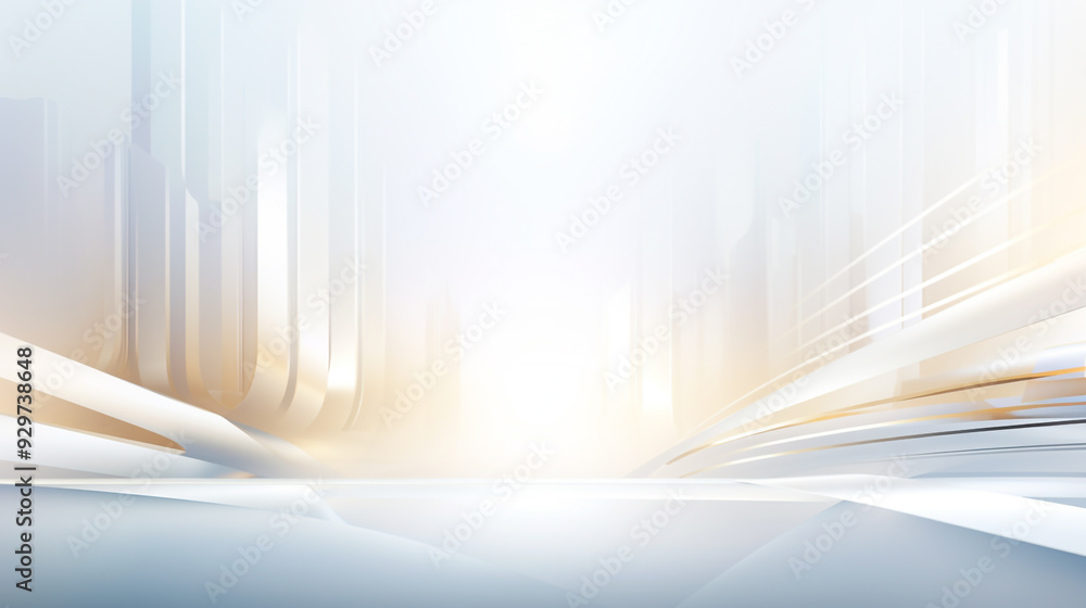 Poster modern white and light grey square overlapped pattern on background with shadow. white background. m
