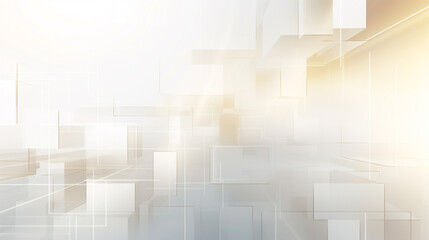 Naklejka premium Technology light glow empty square digital background.