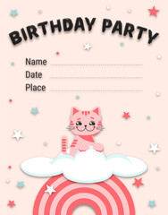 Invitation pink