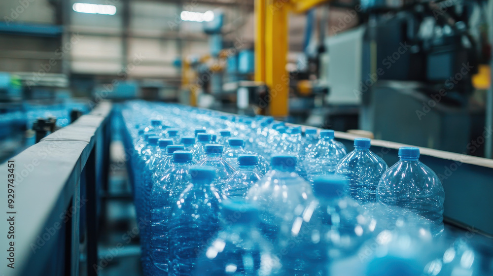 Poster ai-driven quality checks on plastic bottles