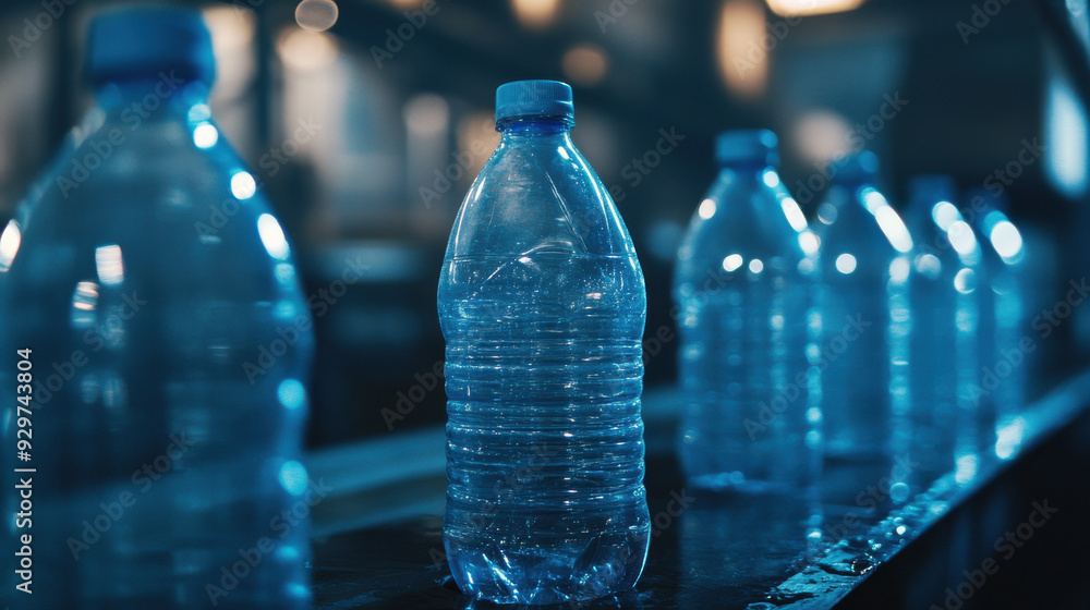 Poster ai-driven quality checks on plastic bottles