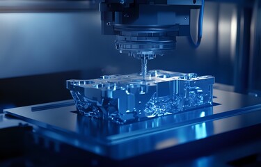 CNC Machining: High-Precision Metalworking Machine Cutting a Part with Precision and Efficiency