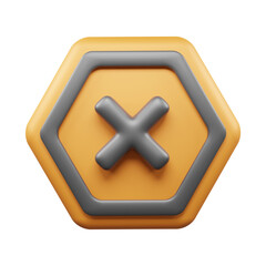 Traffic Sign And Symbol 3D Icon or Road sign 3d icon