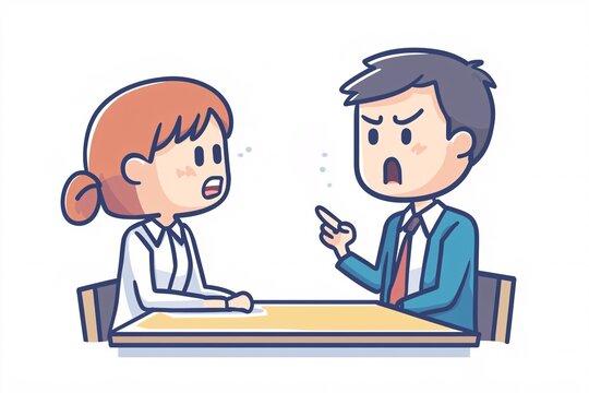 Manager's admonishment of staff symbol.