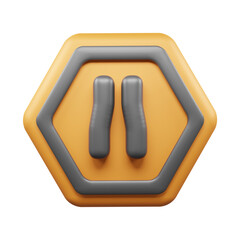 Traffic Sign And Symbol 3D Icon or Road sign 3d icon