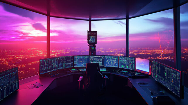 Air traffic control tower using advanced radar systems