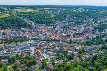 Ausblick auf die Bischofsstadt Eichstätt im Naturpark Altmühltal