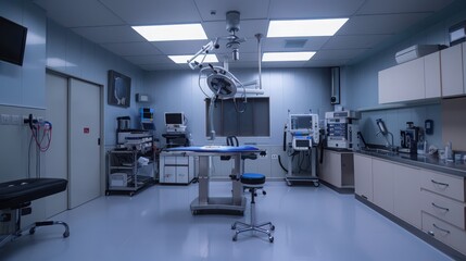 The surgery room is equipped with advanced endoscopic tools, providing high-definition imaging and precise instruments
