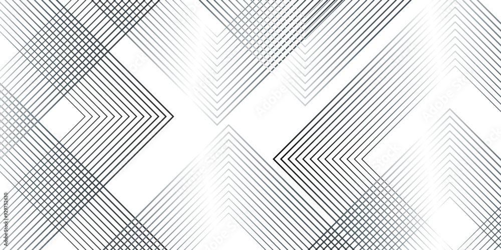 Poster Vector digital art diagonal striped then square Stylish Seamless pattern on white background. modern Creative Design use for book, notebook and calendar covers. high quality textile design, vector.	