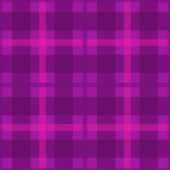 Purple tartan plaid seamless vector pattern decorative background