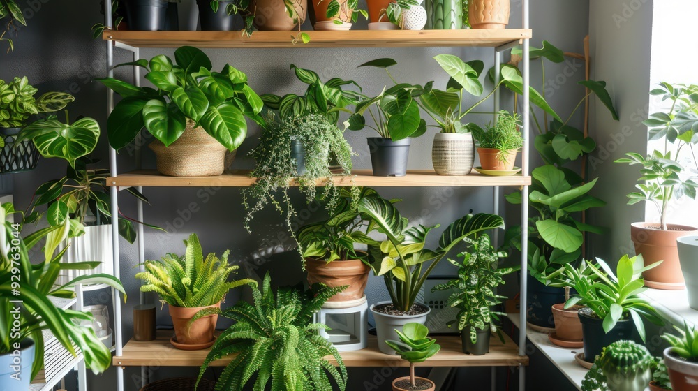 Poster what are the best practices for arranging houseplants on shelves and in corner spaces