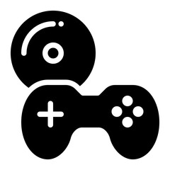 game disc, game disk, game storage, video game, cd game, compact disc, games solid or glyph icon