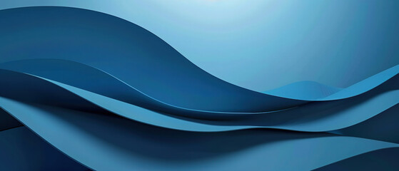 Obraz premium symmetrical minimalistic blue background