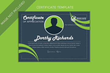 Gradient elegant certificate template