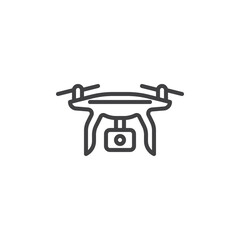 Drone with Camera line icon