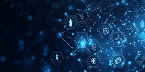 Dark Themed Healthcare Innovation Concept Design