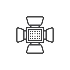 Video Light line icon