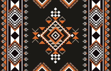 Geometric ethnic pattern or african aztec pattern india carpet Design for fabric, background, curtain, carpet, clothing, wrapping, Batik, fabric wallpaper, Vector illustration pattern