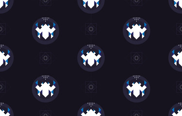 seamless Geometric pattern Cartoon design for background or wallpaper cute seamless pattern seamless Cartoon. Vector illustration.