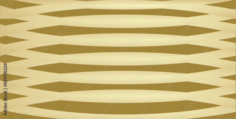 Aufkleber composition of curved lines and abstract geometric fields with gradient colors of gold and brown as 