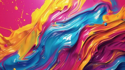 Design a product background with a vibrant, abstract splash of colors