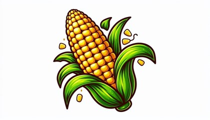 Naklejka premium Maiskolben