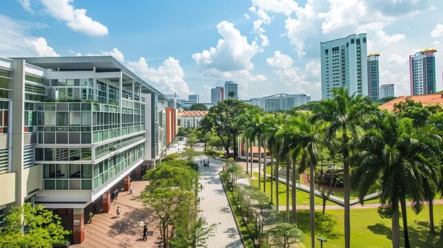 Education excellence in Singapore is exemplified by institutions like NUS and NTU, attracting students globally with their world-class programs and research.