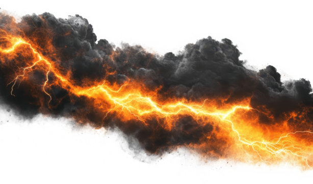 storm cloud isolated on transparent background