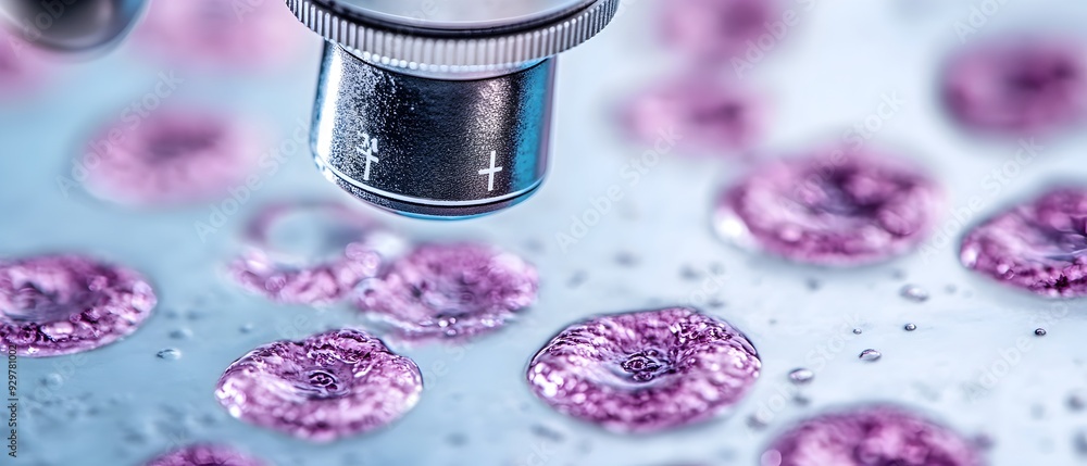 Poster pathological examination of microscope slides utilizing advanced microscopy techniques for identifyi