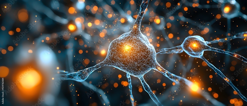 Poster Neural Networks for Pattern Recognition in Predictive Systems Visualizing how Models Identify and Analyze Complex Patterns  Photography Concept with Copy Space for Text