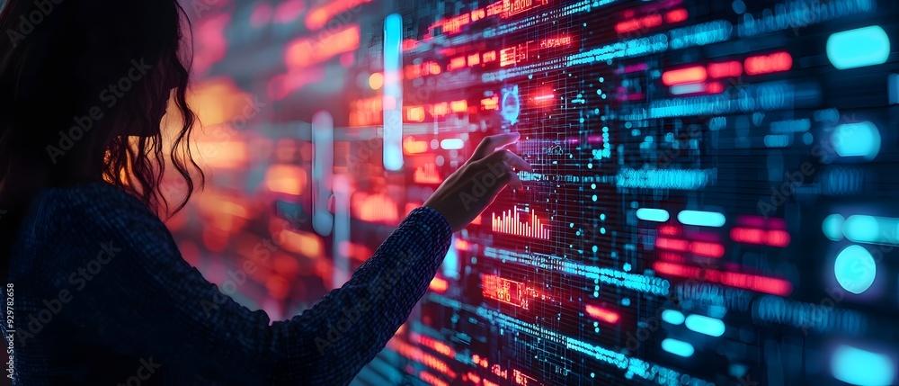 Aufkleber predictive analytics technology visualizing the assessment prediction and mitigation of risks within