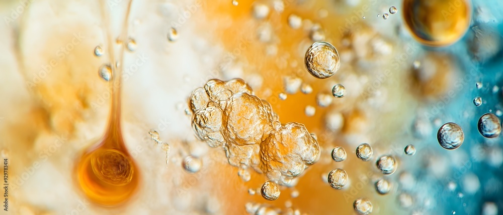 Poster captivating microscopic of diverse biological specimens showcasing the intricate and complex natural