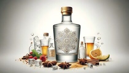 Food Drink Splash Isolated on White Background 