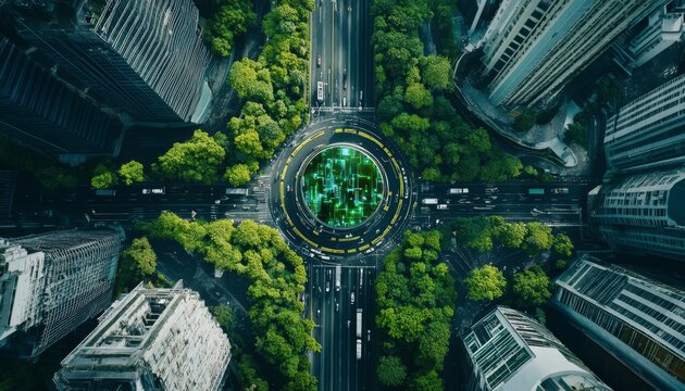 Sustainable Urban Innovation: Smart City 5.0 with Green Digital Infrastructure. Eco-friendly Electronic Solutions for Environmental Protection and Sustainable Economic Growth. Ideal for World Environm
