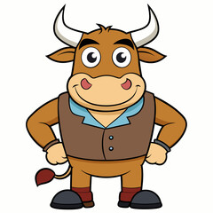 Bull  art vector illustration
