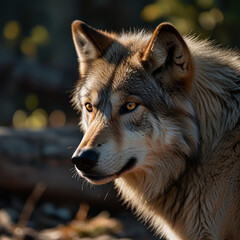 Obraz premium wolf in the woods